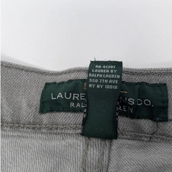 Lauren Jeans Co. W6 Y2K Gray Wash Straight Leg Vintage Denim Jeans - Picture 12 of 15